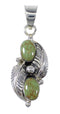 Silver Southwestern Turquoise Jewelry Pendant QX79025